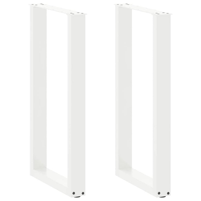 Picioare de masă de bar în formă de U, 2 buc., alb, 40x(90-91) cm, oțel WALTI