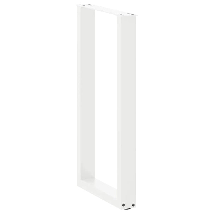 Picioare de masă de bar în formă de U, 2 buc., alb, 40x(90-91) cm, oțel WALTI