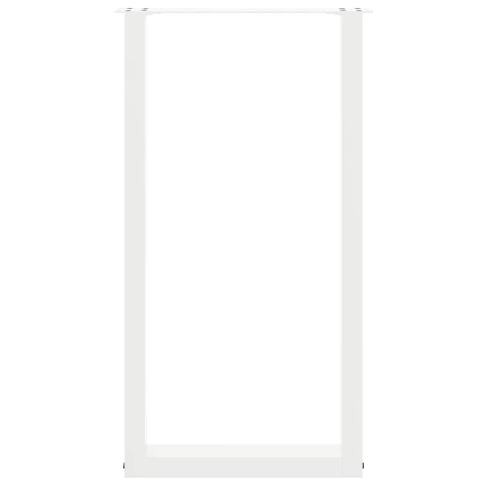 Picioare de masă de bar în formă de U, 2 buc., alb, 40x(90-91) cm, oțel WALTI