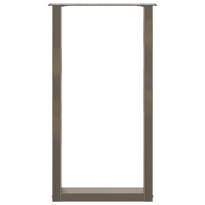 Picioare de masă de bar în formă de U, 2 buc., oțel natural, 40x(90-91) cm - WALTI WALTI