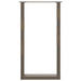 Picioare de masă de bar în formă de U, 2 buc., oțel natural, 40x(90-91) cm - WALTI WALTI