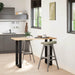 Picioare de masă de bar în formă de U, 2 buc., negru, 50x(90-91) cm, oțel - WALTI WALTI