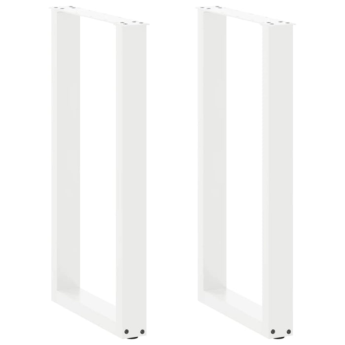 Picioare de masă de bar în formă de U, 2 buc., alb, 50x(90-91) cm, oțel - WALTI WALTI