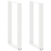 Picioare de masă de bar în formă de U, 2 buc., alb, 50x(90-91) cm, oțel - WALTI WALTI