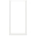 Picioare de masă de bar în formă de U, 2 buc., alb, 50x(90-91) cm, oțel - WALTI WALTI
