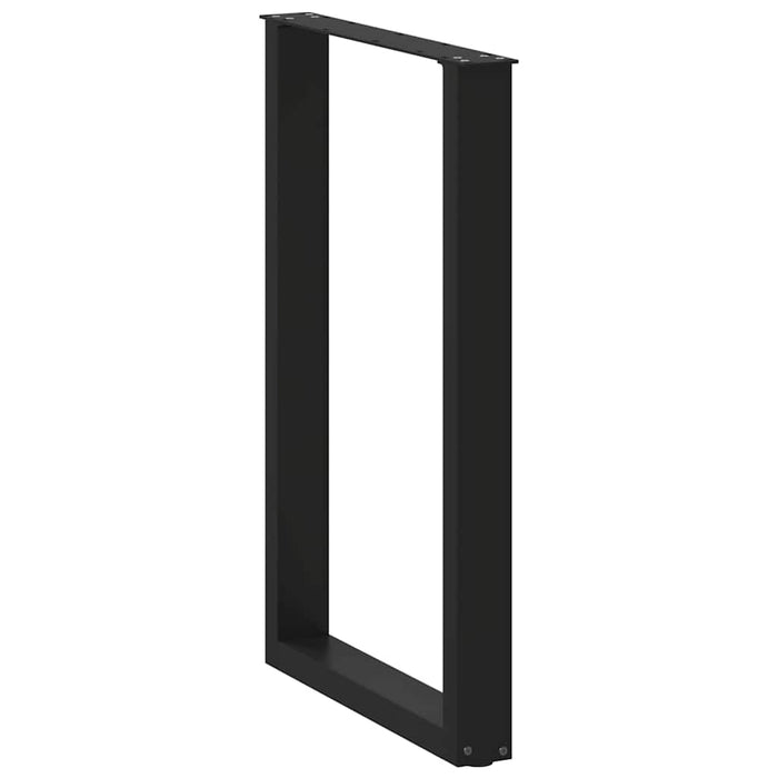 Picioare de masă de bar în formă de U, 2 buc., negru, 60x(90-91) cm, oțel - WALTI WALTI