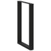 Picioare de masă de bar în formă de U, 2 buc., negru, 60x(90-91) cm, oțel - WALTI WALTI