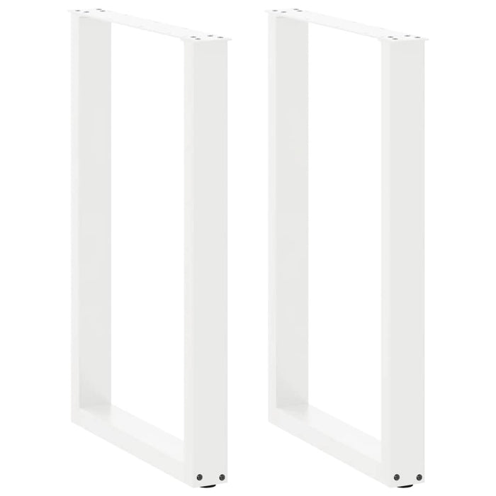 Picioare de masă de bar în formă de U, 2 buc., alb, 60x(90-91) cm, oțel - WALTI WALTI