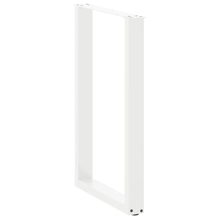 Picioare de masă de bar în formă de U, 2 buc., alb, 60x(90-91) cm, oțel - WALTI WALTI