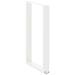 Picioare de masă de bar în formă de U, 2 buc., alb, 60x(90-91) cm, oțel - WALTI WALTI