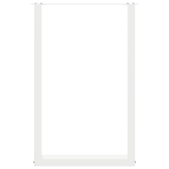 Picioare de masă de bar în formă de U, 2 buc., alb, 60x(90-91) cm, oțel - WALTI WALTI