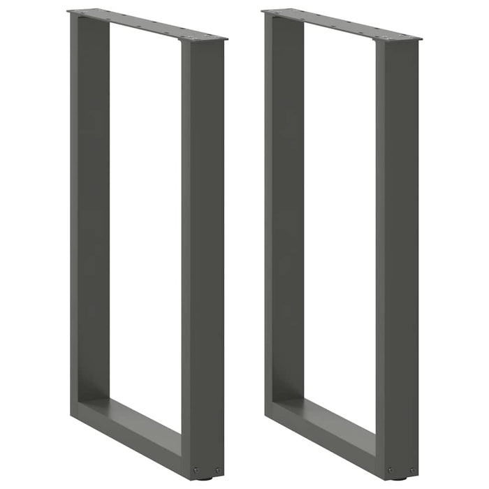 Picioare de masă de bar în formă de U, 2 buc., antracit, 60x(90-91) cm, oțel - WALTI WALTI