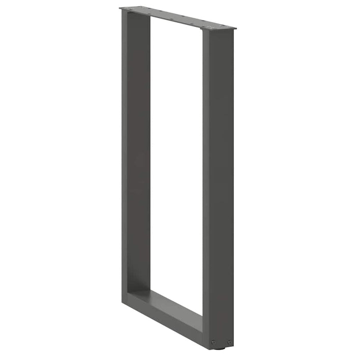 Picioare de masă de bar în formă de U, 2 buc., antracit, 60x(90-91) cm, oțel - WALTI WALTI
