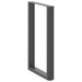 Picioare de masă de bar în formă de U, 2 buc., antracit, 60x(90-91) cm, oțel - WALTI WALTI