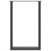 Picioare de masă de bar în formă de U, 2 buc., antracit, 60x(90-91) cm, oțel - WALTI WALTI