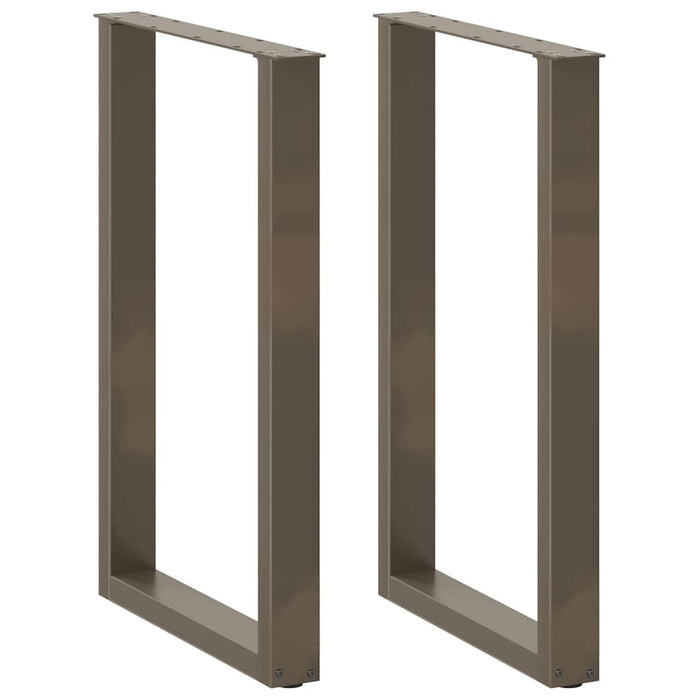 Picioare de masă de bar în formă de U, 2 buc., oțel natural, 60 x (90-91) cm - WALTI WALTI