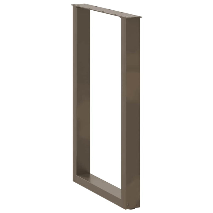 Picioare de masă de bar în formă de U, 2 buc., oțel natural, 60 x (90-91) cm - WALTI WALTI