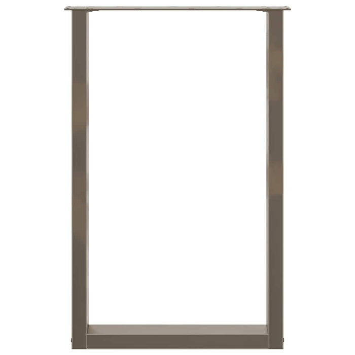 Picioare de masă de bar în formă de U, 2 buc., oțel natural, 60 x (90-91) cm - WALTI WALTI