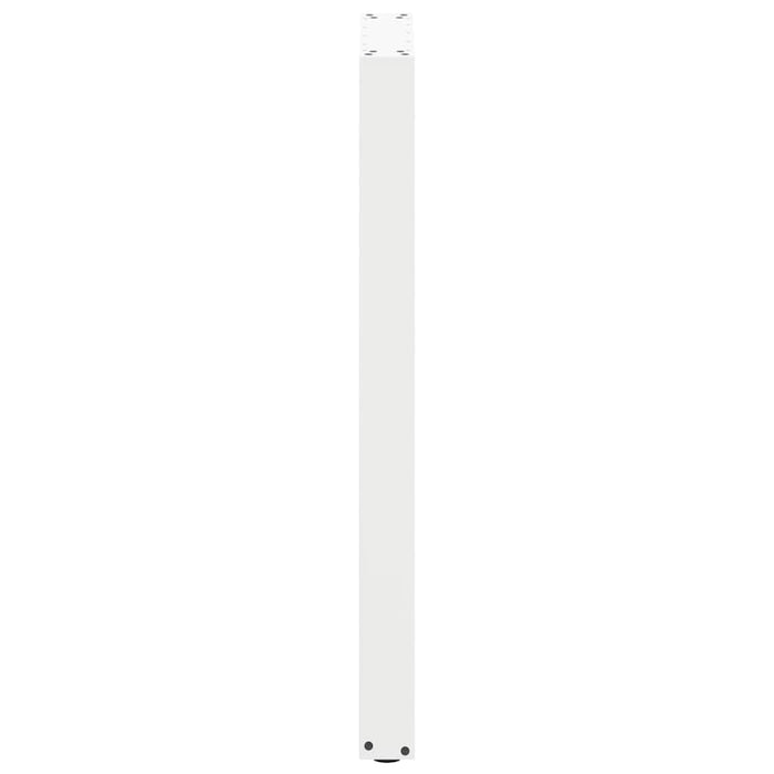 Picioare de masă de bar în formă de U, 2 buc., alb, 40 x (100-101) cm, oțel - WALTI WALTI