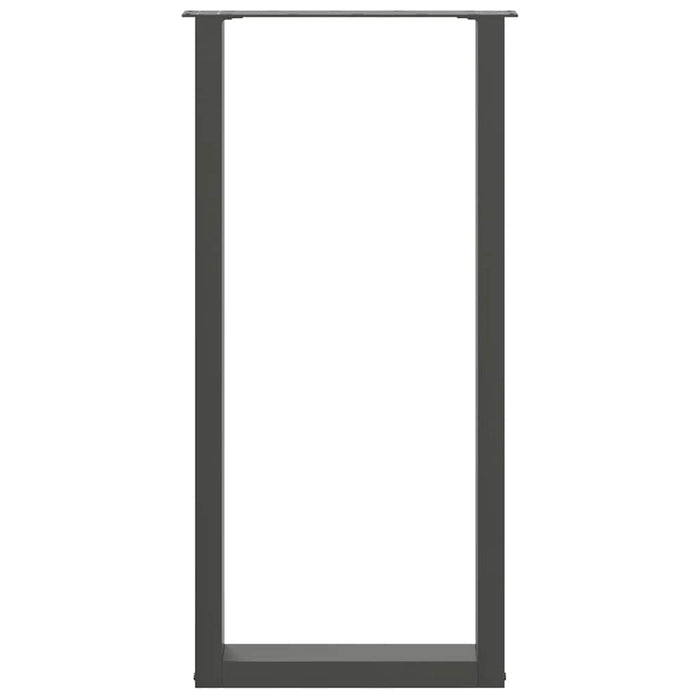 Picioare de masă de bar în formă de U, 2 buc., antracit, 40x(100-101) cm, oțel - WALTI WALTI