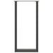 Picioare de masă de bar în formă de U, 2 buc., antracit, 40x(100-101) cm, oțel - WALTI WALTI