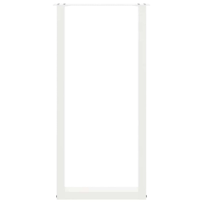 Picioare de masă de bar în formă de U, 2 buc., alb, 50x(100-101) cm, oțel - WALTI WALTI