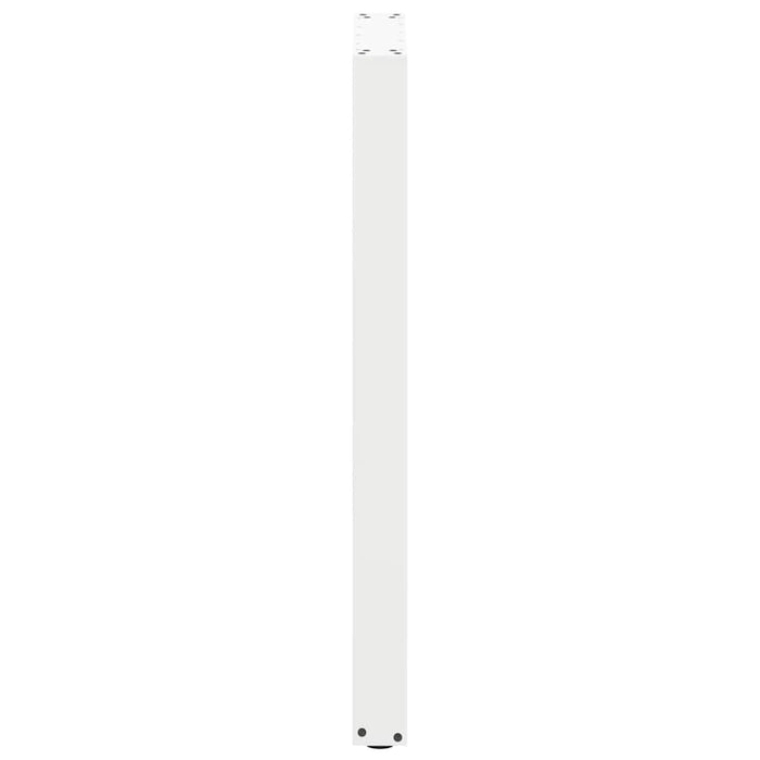 Picioare de masă de bar în formă de U, 2 buc., alb, 50x(100-101) cm, oțel - WALTI WALTI