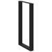 Picioare de masă de bar în formă de U, 2 buc., negru, 60 x (100-101) cm, oțel - WALTI WALTI