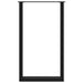 Picioare de masă de bar în formă de U, 2 buc., negru, 60 x (100-101) cm, oțel - WALTI WALTI