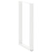 Picioare de masă de bar în formă de U, 2 buc., alb, 60 x (100-101) cm, oțel - WALTI WALTI