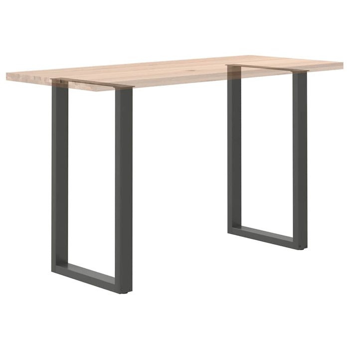Picioare de masă de bar în formă de U, 2 buc., antracit, 60x(100-101) cm, oțel WALTI