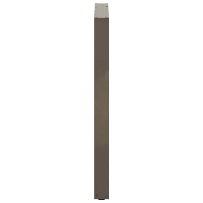 Picioare de masă de bar în formă de U, 2 buc., oțel natural, 60 x (100-101) cm - WALTI WALTI