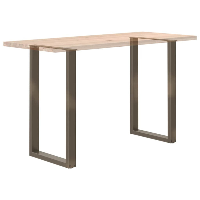 Picioare de masă de bar în formă de U, 2 buc., oțel natural, 60 x (100-101) cm - WALTI WALTI