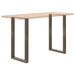 Picioare de masă de bar în formă de U, 2 buc., oțel natural, 60 x (100-101) cm - WALTI WALTI