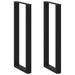 Picioare de masă de bar în formă de U, 2 buc., negru, 40x(110-111) cm, oțel - WALTI WALTI