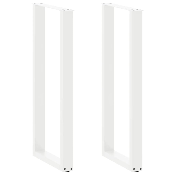 Picioare de masă de bar în formă de U, 2 buc., alb, 40x(110-111) cm, oțel - WALTI WALTI