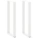 Picioare de masă de bar în formă de U, 2 buc., alb, 40x(110-111) cm, oțel - WALTI WALTI