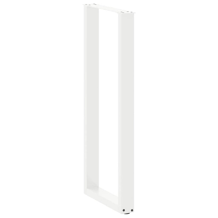 Picioare de masă de bar în formă de U, 2 buc., alb, 40x(110-111) cm, oțel - WALTI WALTI