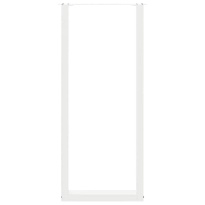 Picioare de masă de bar în formă de U, 2 buc., alb, 40x(110-111) cm, oțel - WALTI WALTI
