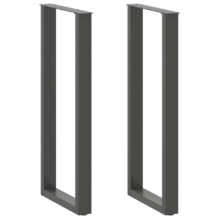 Picioare de masă de bar în formă de U, 2 buc., antracit, 40x(110-111) cm, oțel WALTI