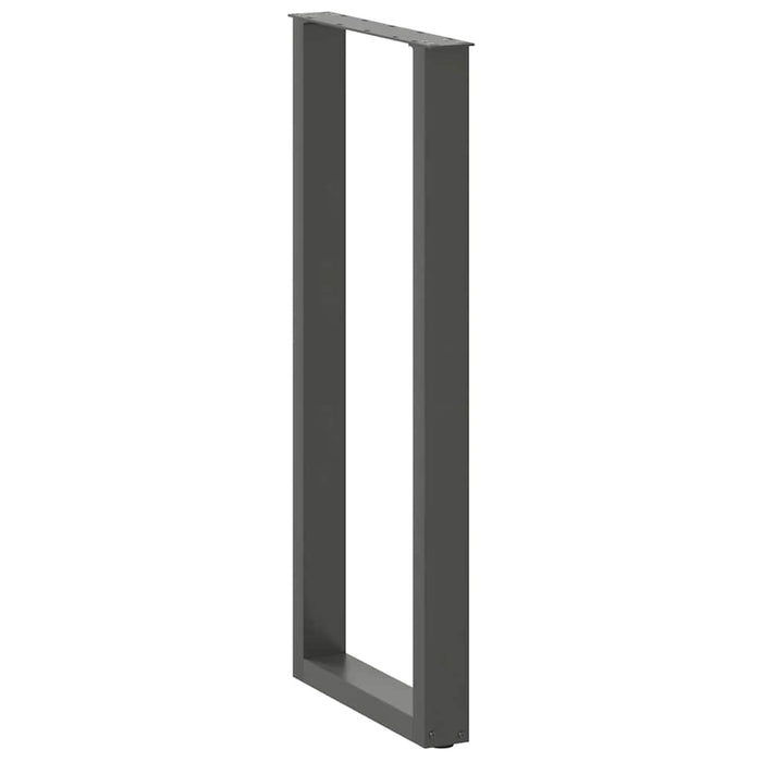 Picioare de masă de bar în formă de U, 2 buc., antracit, 40x(110-111) cm, oțel WALTI