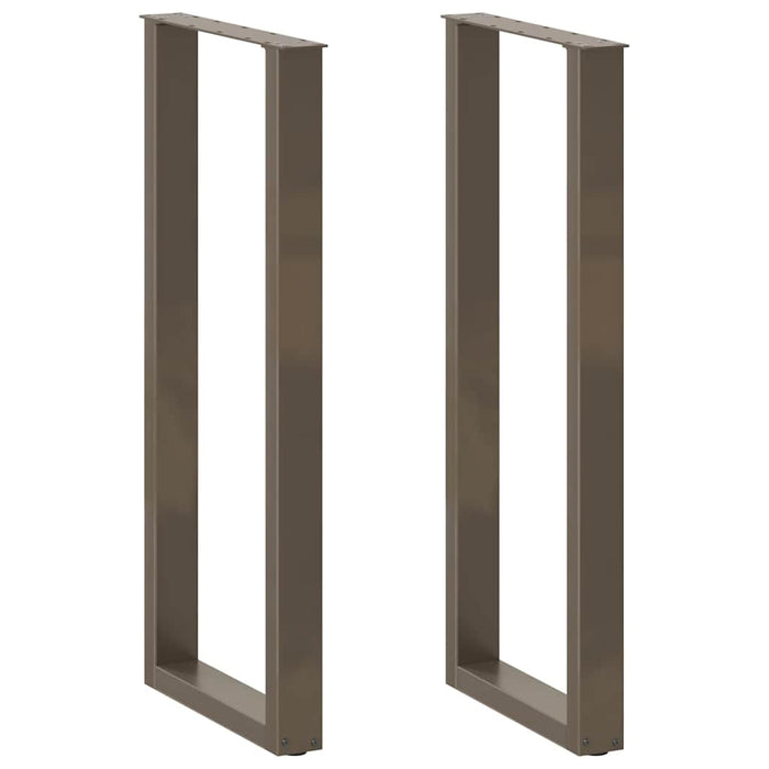 Picioare de masă de bar în formă de U, 2 buc., oțel natural, 40 x (110-111) cm - WALTI WALTI