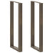 Picioare de masă de bar în formă de U, 2 buc., oțel natural, 40 x (110-111) cm - WALTI WALTI