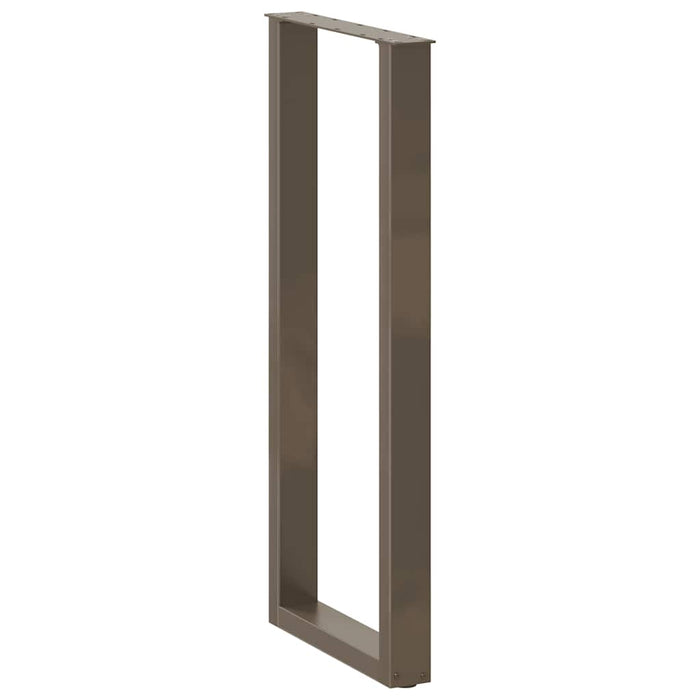 Picioare de masă de bar în formă de U, 2 buc., oțel natural, 40 x (110-111) cm - WALTI WALTI