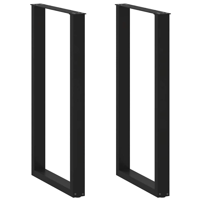 Picioare de masă de bar în formă de U, 2 buc., negru, 60 x (110-111) cm, oțel - WALTI WALTI