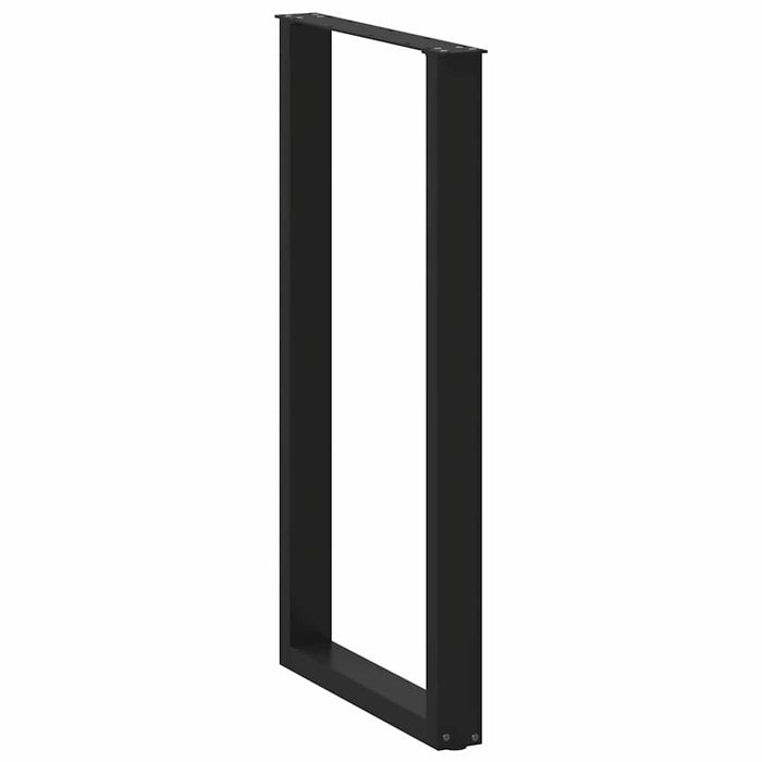 Picioare de masă de bar în formă de U, 2 buc., negru, 60 x (110-111) cm, oțel - WALTI WALTI