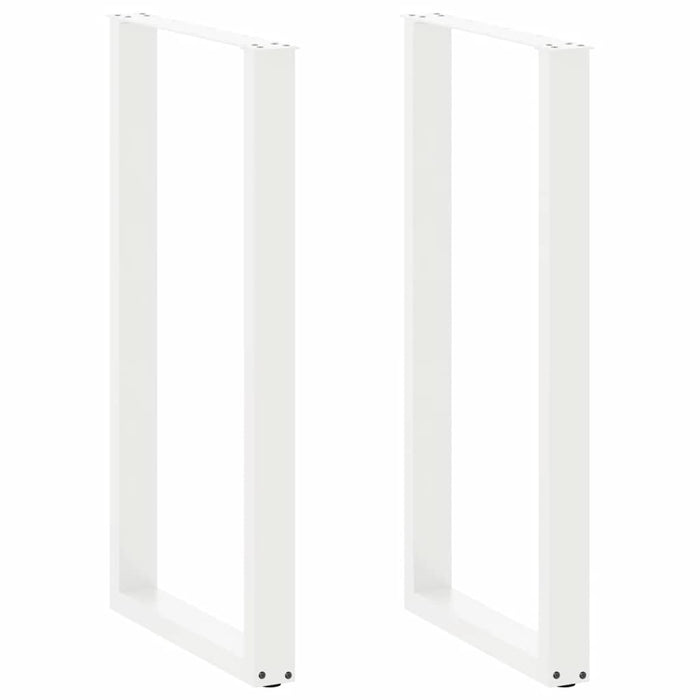 Picioare de masă de bar în formă de U, 2 buc., alb, 60 x (110-111) cm, oțel - WALTI WALTI