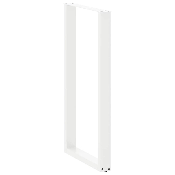 Picioare de masă de bar în formă de U, 2 buc., alb, 60 x (110-111) cm, oțel - WALTI WALTI