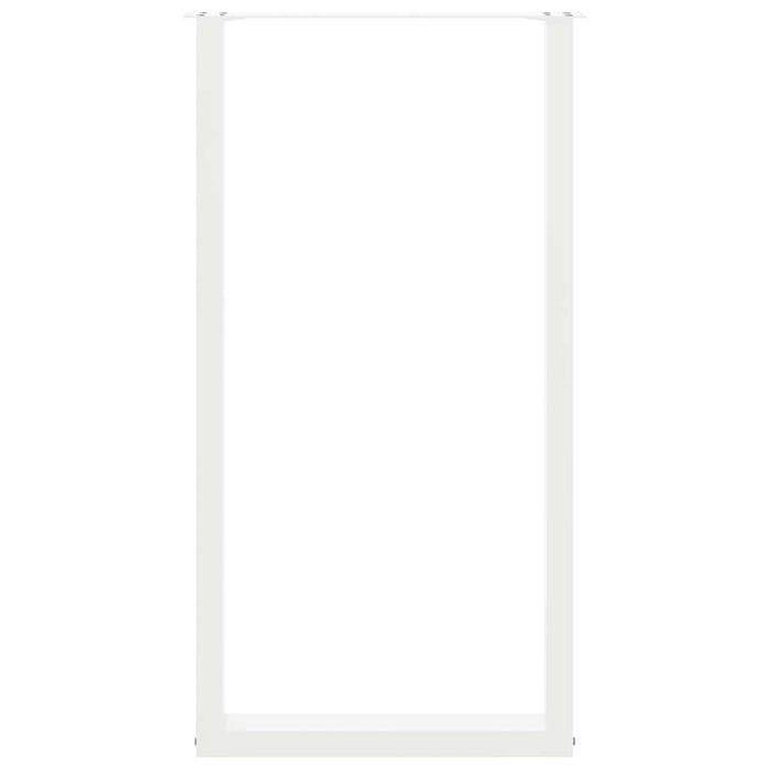 Picioare de masă de bar în formă de U, 2 buc., alb, 60 x (110-111) cm, oțel - WALTI WALTI