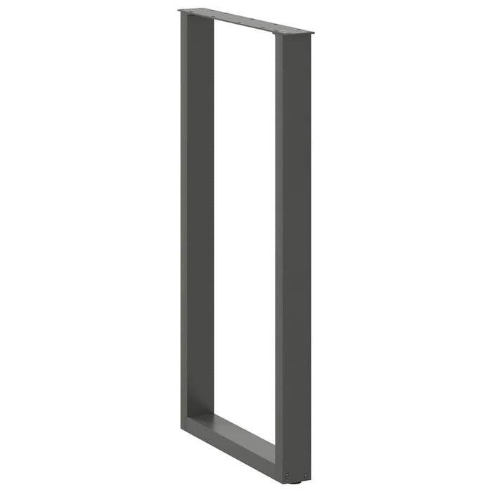 Picioare de masă de bar în formă de U, 2 buc., antracit, 60x(110-111) cm, oțel - WALTI WALTI